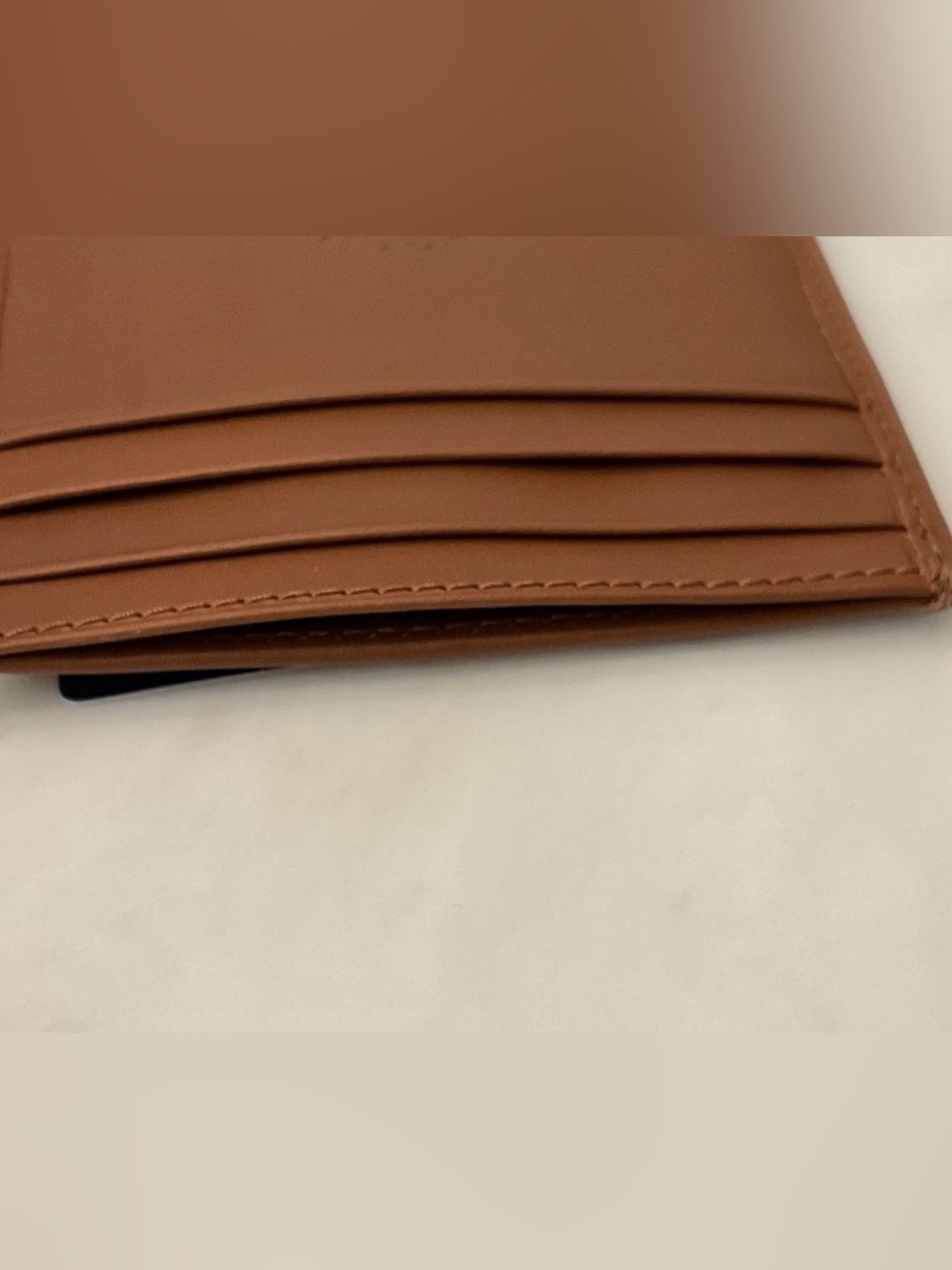 NEW Polo Ralph Lauren BEACH SHOP BEAR Leather Slim Card Case Wallet - TAN - Picture 4 of 4